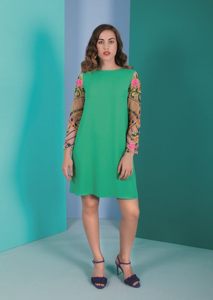 Vestido NURIBEL verde - Tienda de Ropa Online - Boutique Valentina