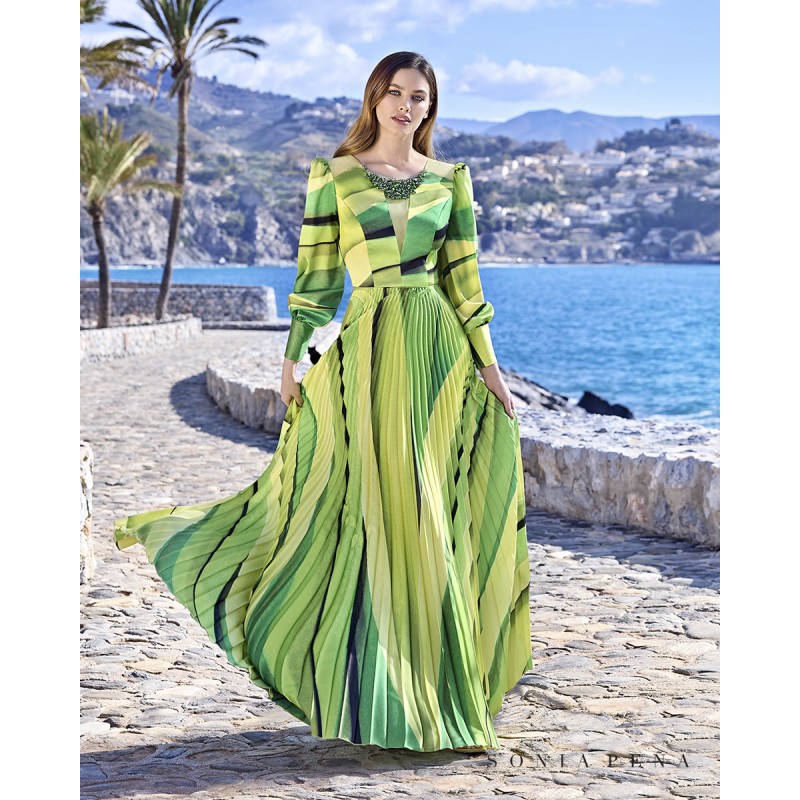 Vestido SONIA PEÑA verdes - Tienda de Ropa Online - Boutique Valentina