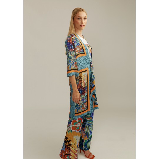 Kimono ALBA CONDE larrgo multicolor