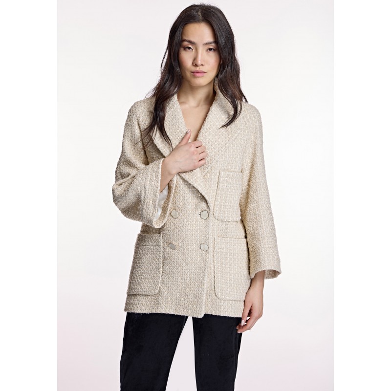 Chaqueta ALBA CONDE de tweed cruda