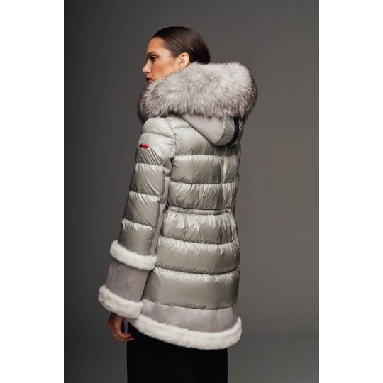 Parka DICHI plata combinada