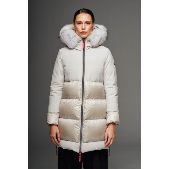 Parka DICHI blanco roto