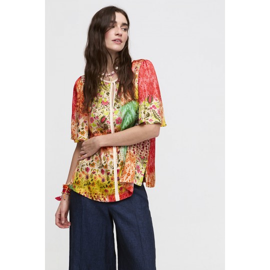 Blusa ALDO MARTINS multicolor