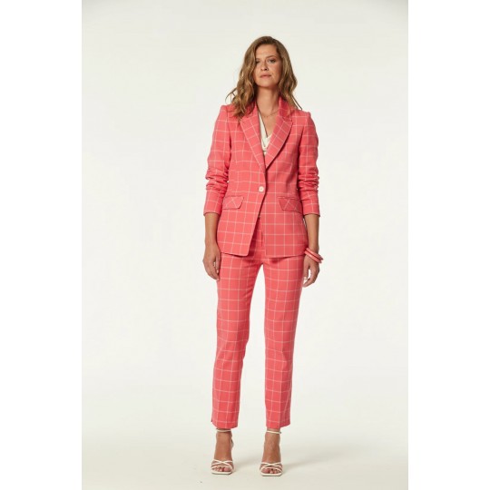Blazer OKY COKY cuadro bicolor