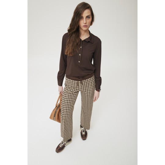 Blusa OKY COKY marron