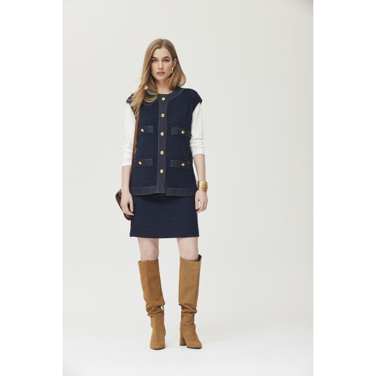 Chaleco OKY COKY azul marino