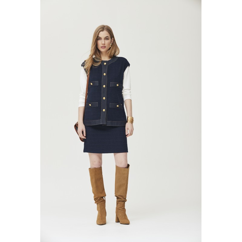 Chaleco OKY COKY azul marino