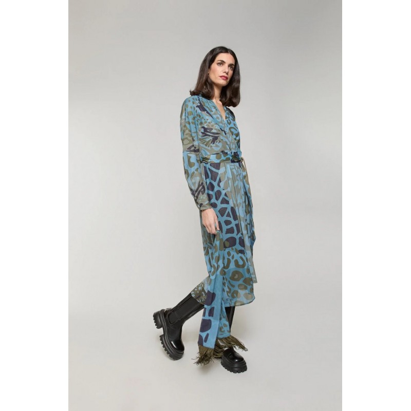 Vestido MERCEDES DE MIGUEL azul