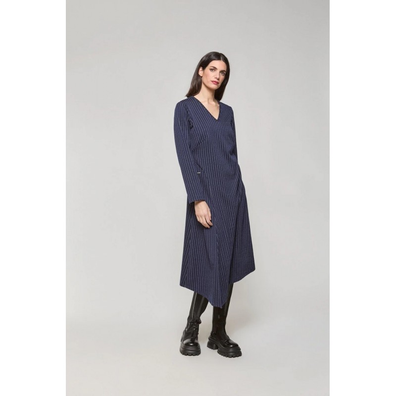 Vestido MERCEDES DE MIGUEL azul marino