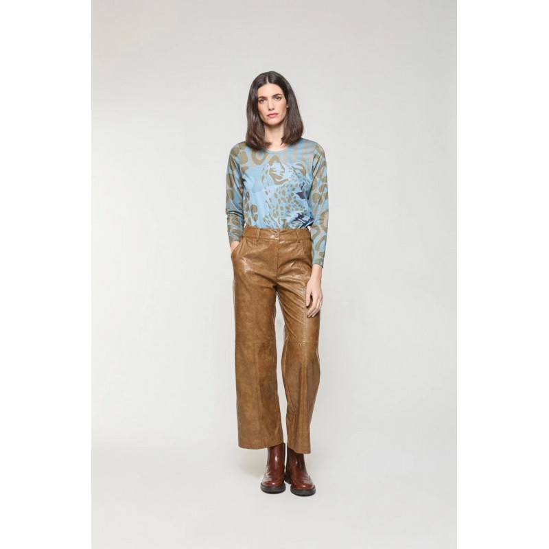 Camiseta MERCEDES DE MIGUEL azul