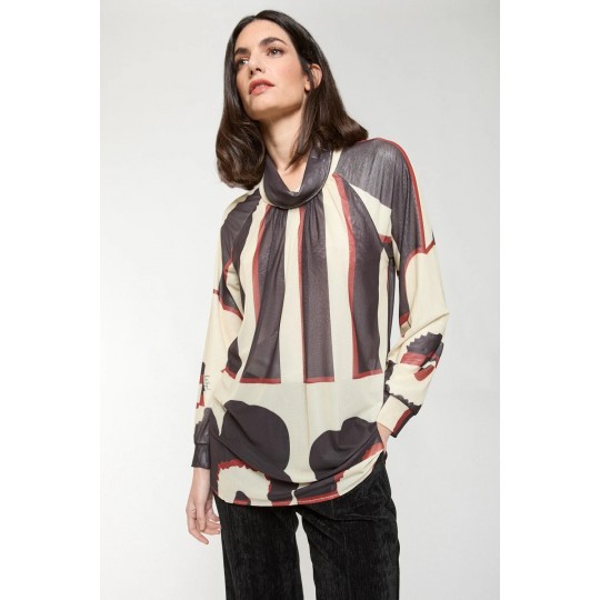 Blusa MERCEDES DE MIGUEL bicolor