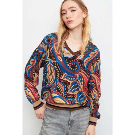 Blusa ALDO MARTINS multicolor