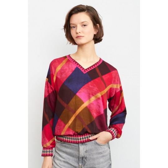 Blusa ALDO MARTINS multicolor