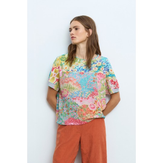 Blusa ALDO MARTINS estampado floral