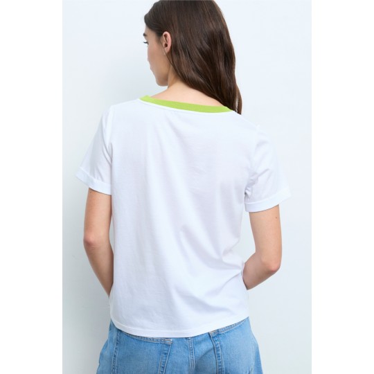 Camiseta ALDO MARTINS blanca paisaje