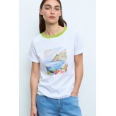 Camiseta ALDO MARTINS blanca paisaje