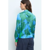 Chaqueta ALDO MARTINS tonos azules y verdes