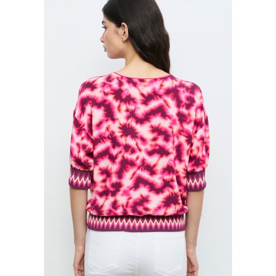 Blusa ALDO MARTINS tonos rosas