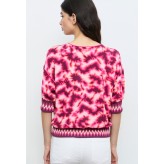 Blusa ALDO MARTINS tonos rosas