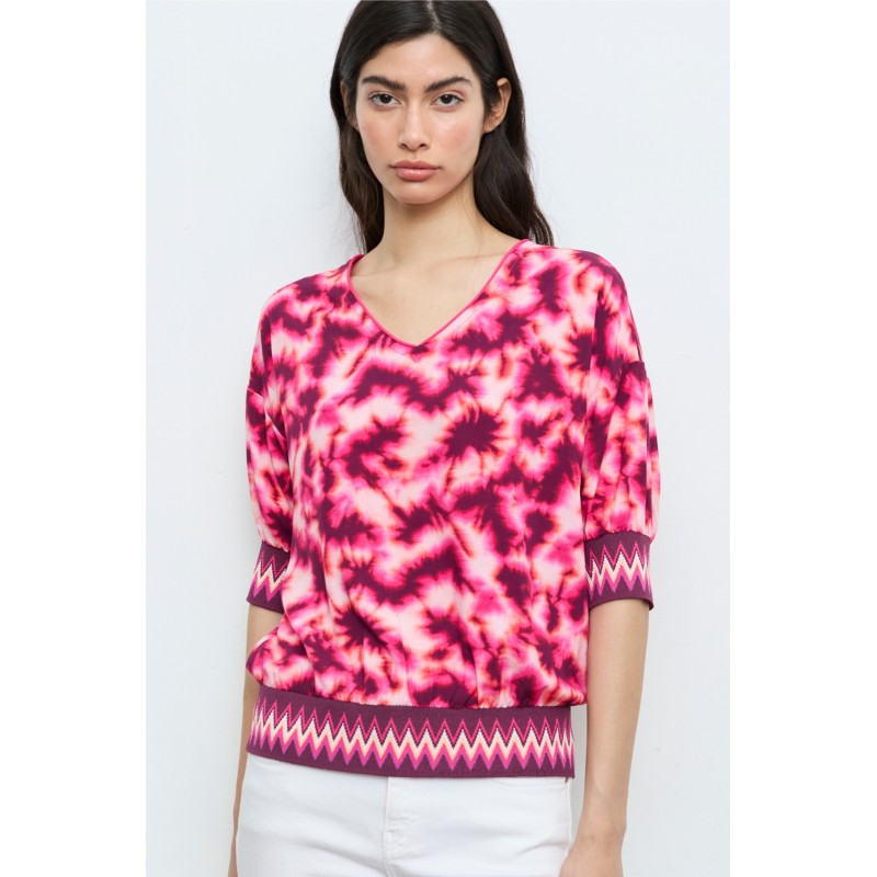 Blusa ALDO MARTINS tonos rosas