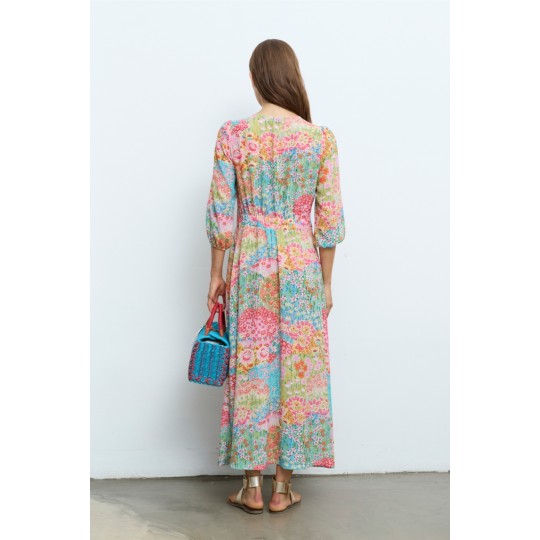 Vestido ALDO MARTINS estampado