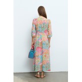 Vestido ALDO MARTINS estampado