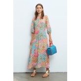 Vestido ALDO MARTINS estampado