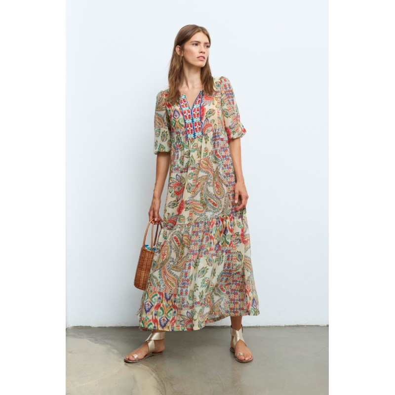 Vestido ALDO MARTINS estampado floral