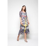 Vestido MERCEDES DE MIGUEL estampado