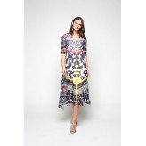 Vestido MERCEDES DE MIGUEL estampado