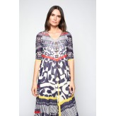 Vestido MERCEDES DE MIGUEL estampado