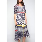 Vestido MERCEDES DE MIGUEL estampado