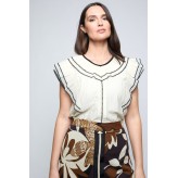 Blusa MERCEDES DE MIGUEL beige