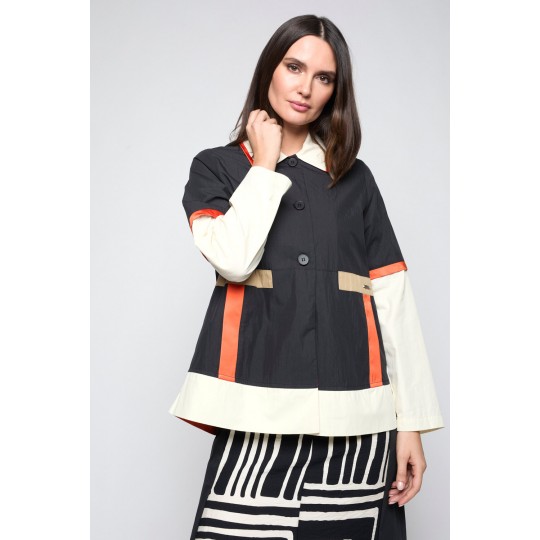 Cazadora MERCEDES DE MIGUEL tricolor