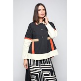 Cazadora MERCEDES DE MIGUEL tricolor