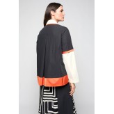 Cazadora MERCEDES DE MIGUEL tricolor