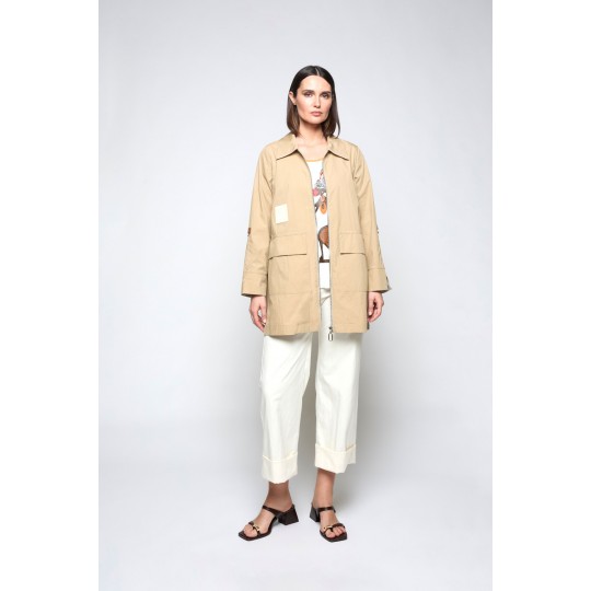 Gabardina MERCEDES DE MIGUEL camel