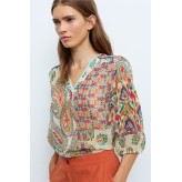 Blusa ALDO MARTINS estampada