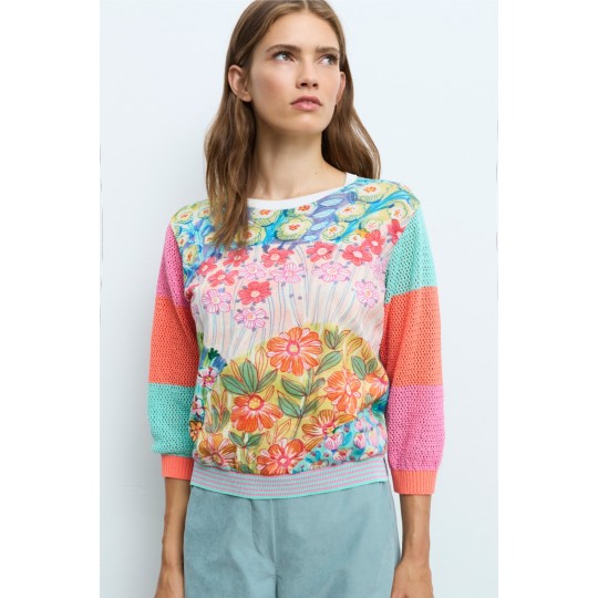 Jersey ALDO MARTINS estampado de flores