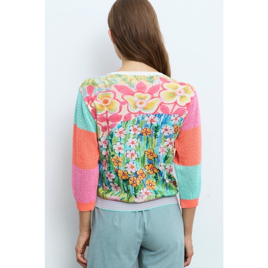 Jersey ALDO MARTINS estampado de flores