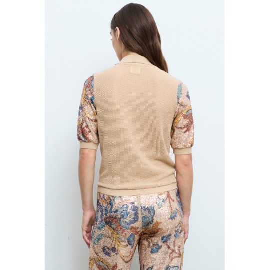 Blusa ALDO MARTINS lentejuelas